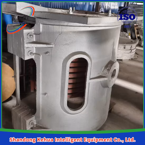 1000 kg Riduttore di Alluminio Elettrico Forno di Fusione Ad Induzione Forno Guscio di Alluminio Frequenza Intermedia Induzione Forno di Fusione del Bronzo 2 t